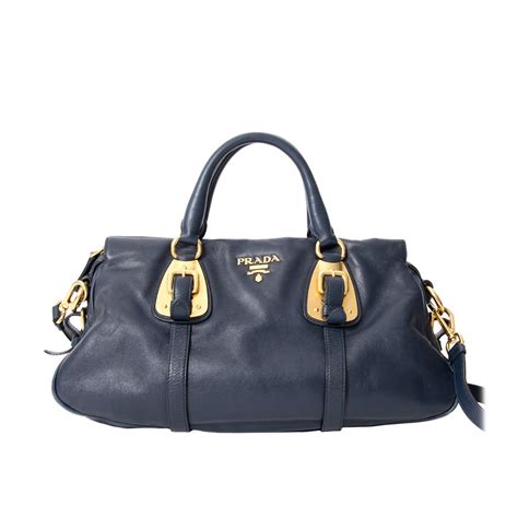 navy prada bag